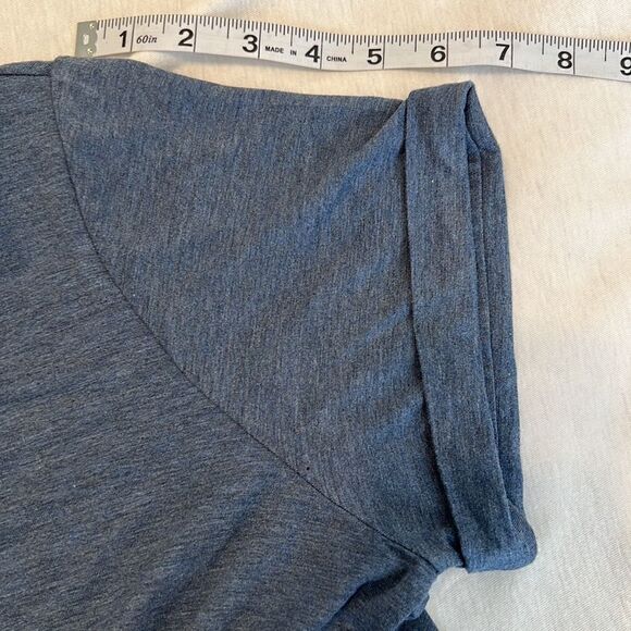 32 Degrees sz XL denim blue elastic waist short sleeve mini dress like new - Picture 5 of 8